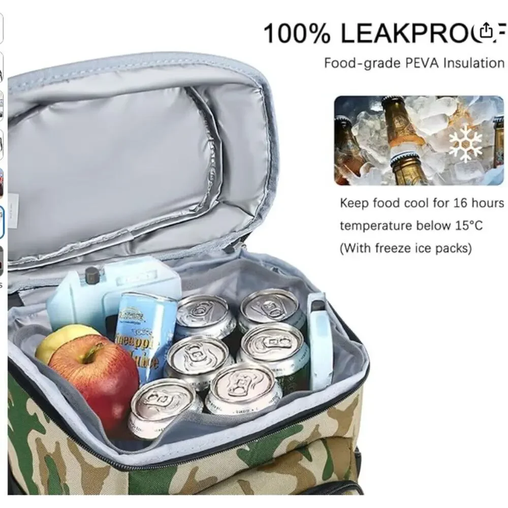 Backpack Insulated Leak Proof, Camoflage